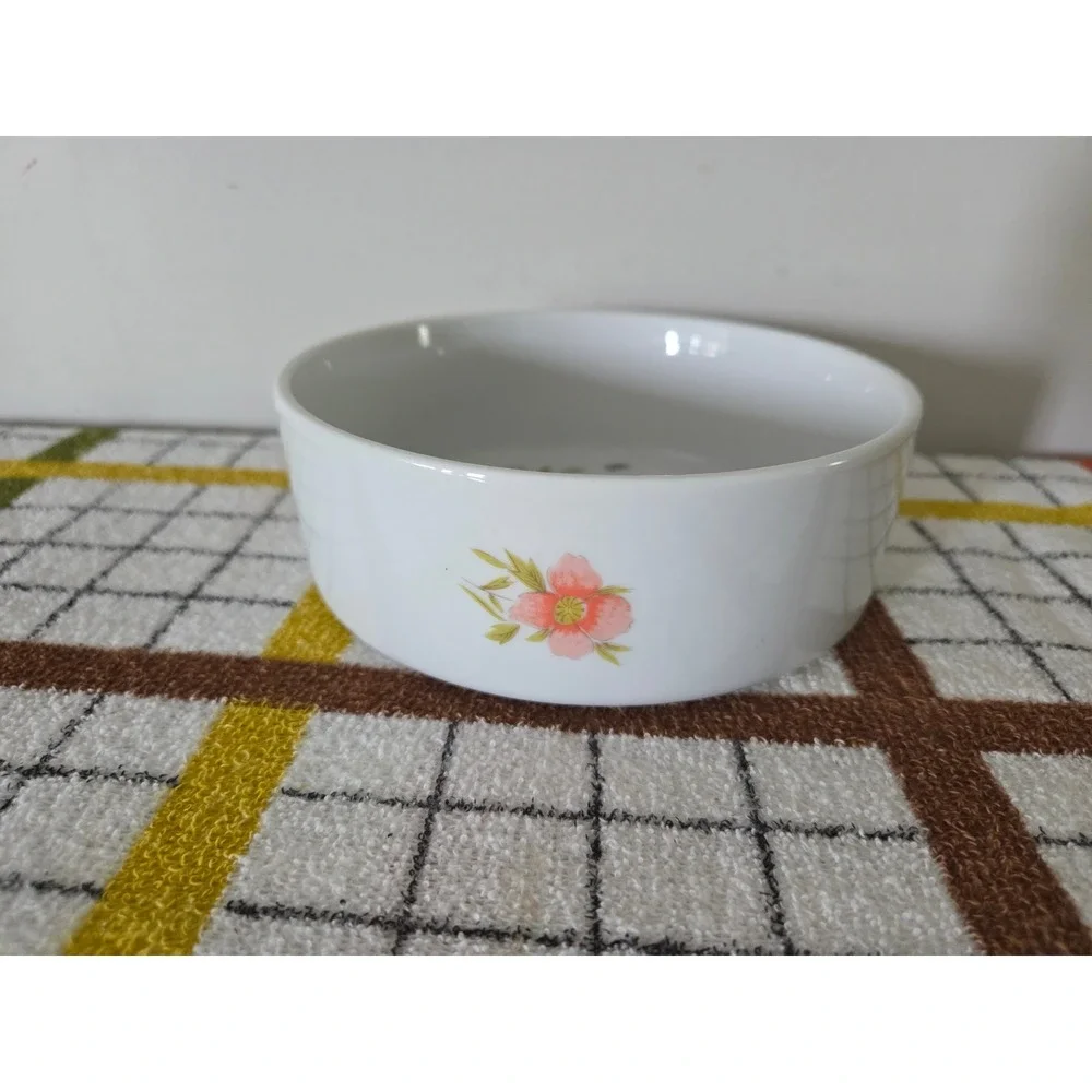 Country Flowers by Andrea Oven to Table Cookware Floral Bowl 6.25 inch Vintage